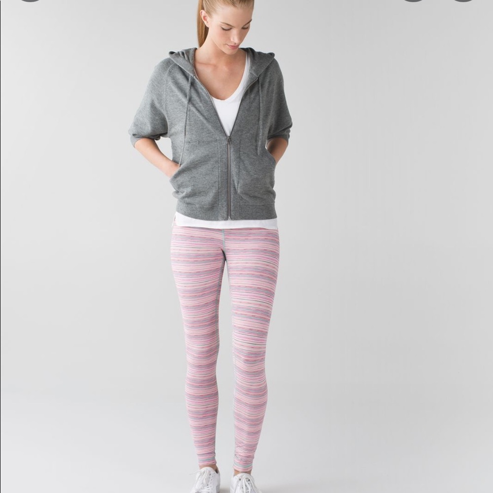 EUC Lululemon Wonder Under Legging Luxtreme Cyber Stripe 4
